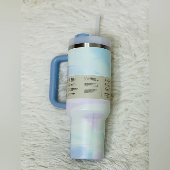 Stanley 40 oz. Quencher H2.0 FlowState Tumbler Cool Serene Brushstroke - Picture 6 of 14